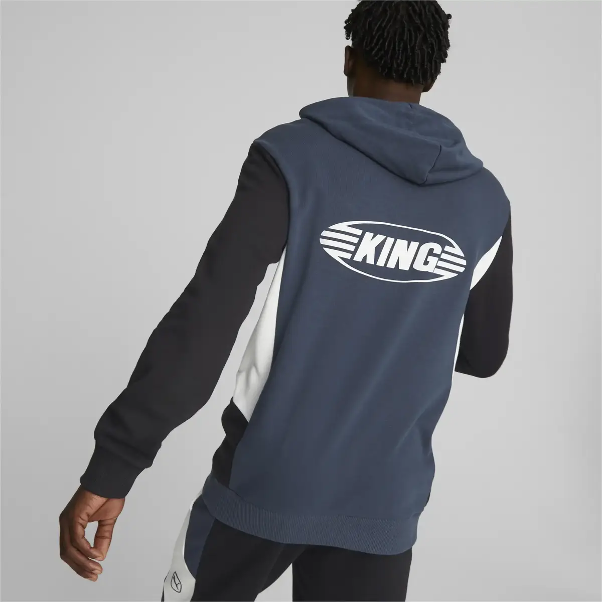 Puma King Top Hoody Puma Black-Dark Night Lacivert Erkek Sweatshirt