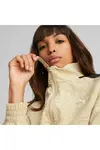 Puma T7 Woven Jacket Kadın Bej Fermuarlı Sweatshirt
