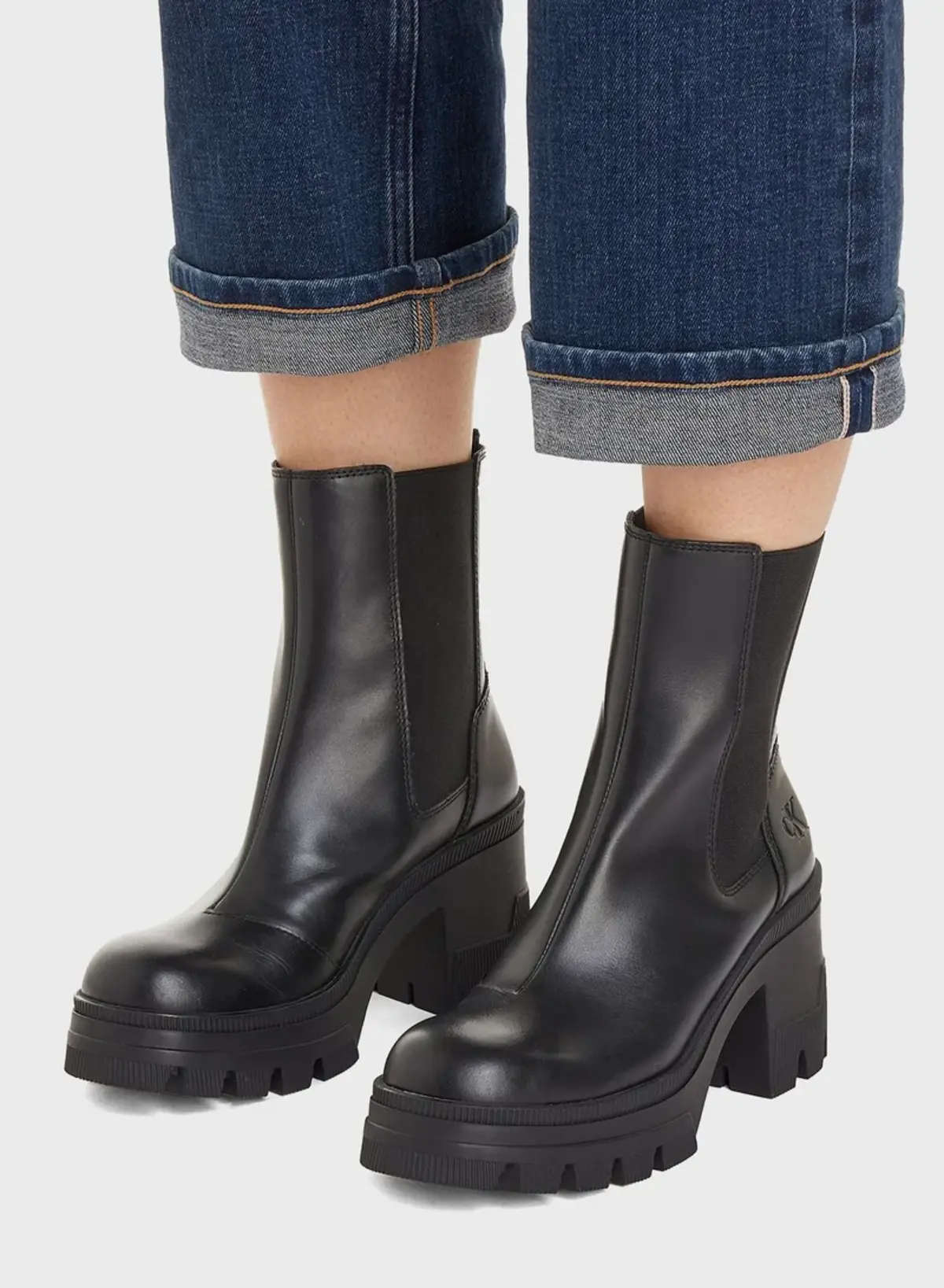 Calvin Klein CHUNKY HEELED CHELSE Kadın Siyah Bot