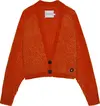 Calvin Klein CHENILLE CROPPED CAR Kadın Turuncu Kazak