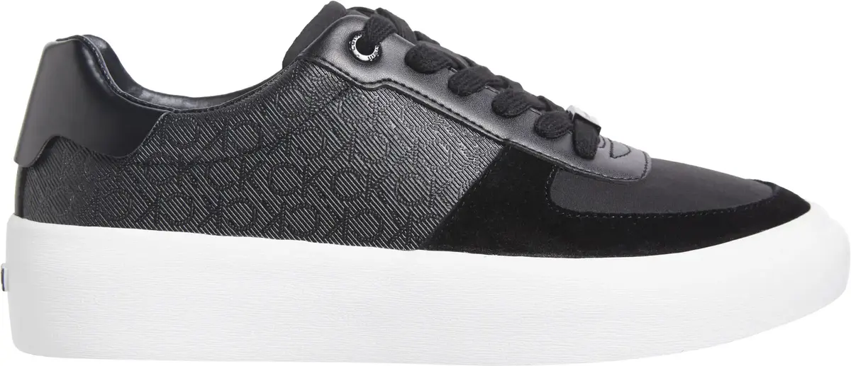 Calvin Klein VULC LACE UP - MONO, 0GR Siyah Kadın Spor Ayakkabı & Sneaker