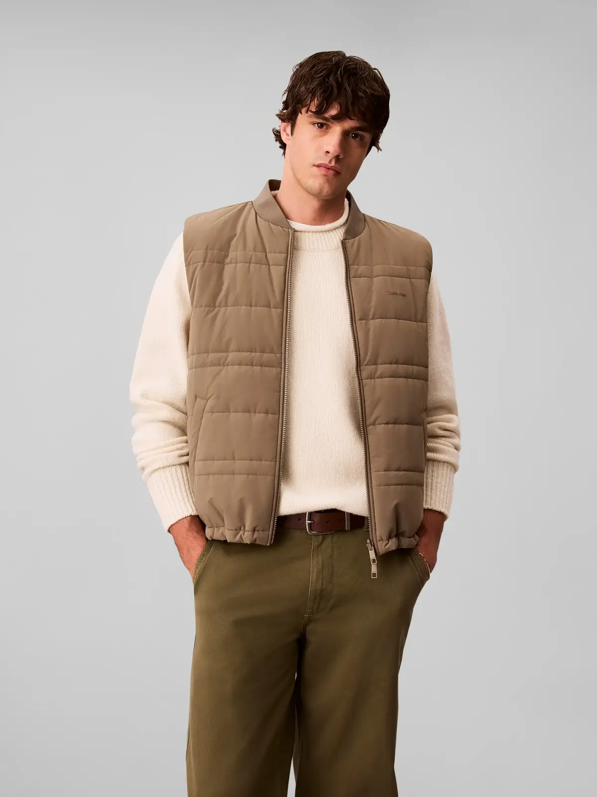 Calvin Klein LS 3-IN-1 3L TECH SH, PAY Yeşil Erkek Ceket