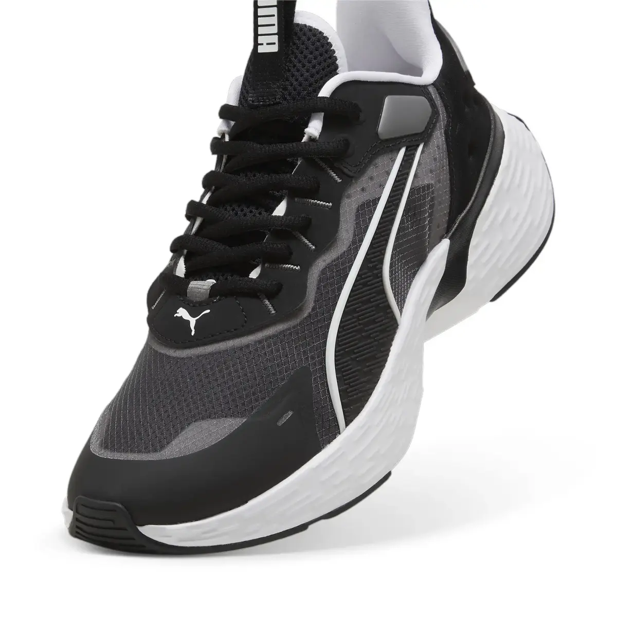 Puma Softride Sway Siyah Unisex Yürüyüş ve Koşu Ayakkabısı
