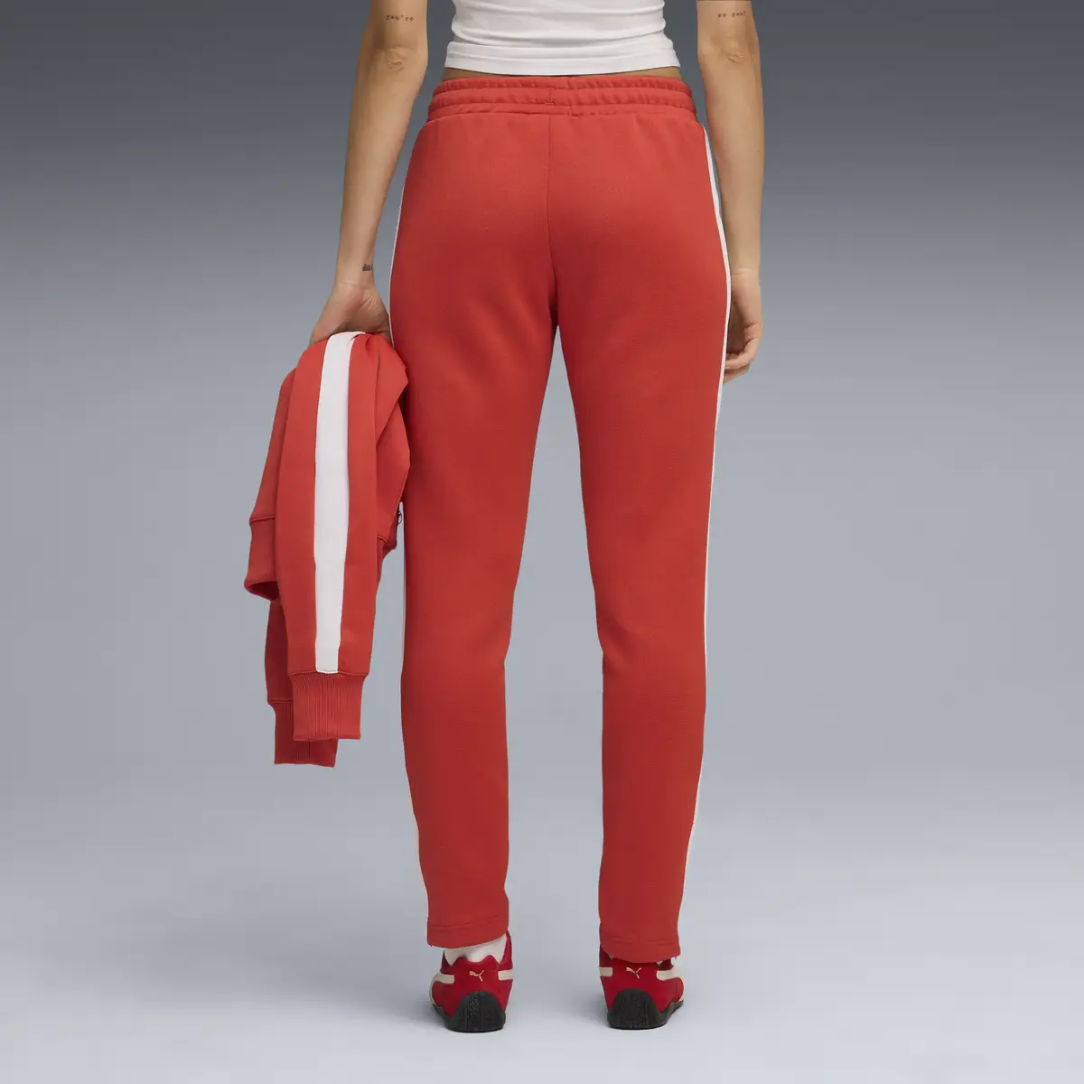 Puma T7 ALWAYS ON Slim TrackPants Kırmızı Kadın Eşofman Altı