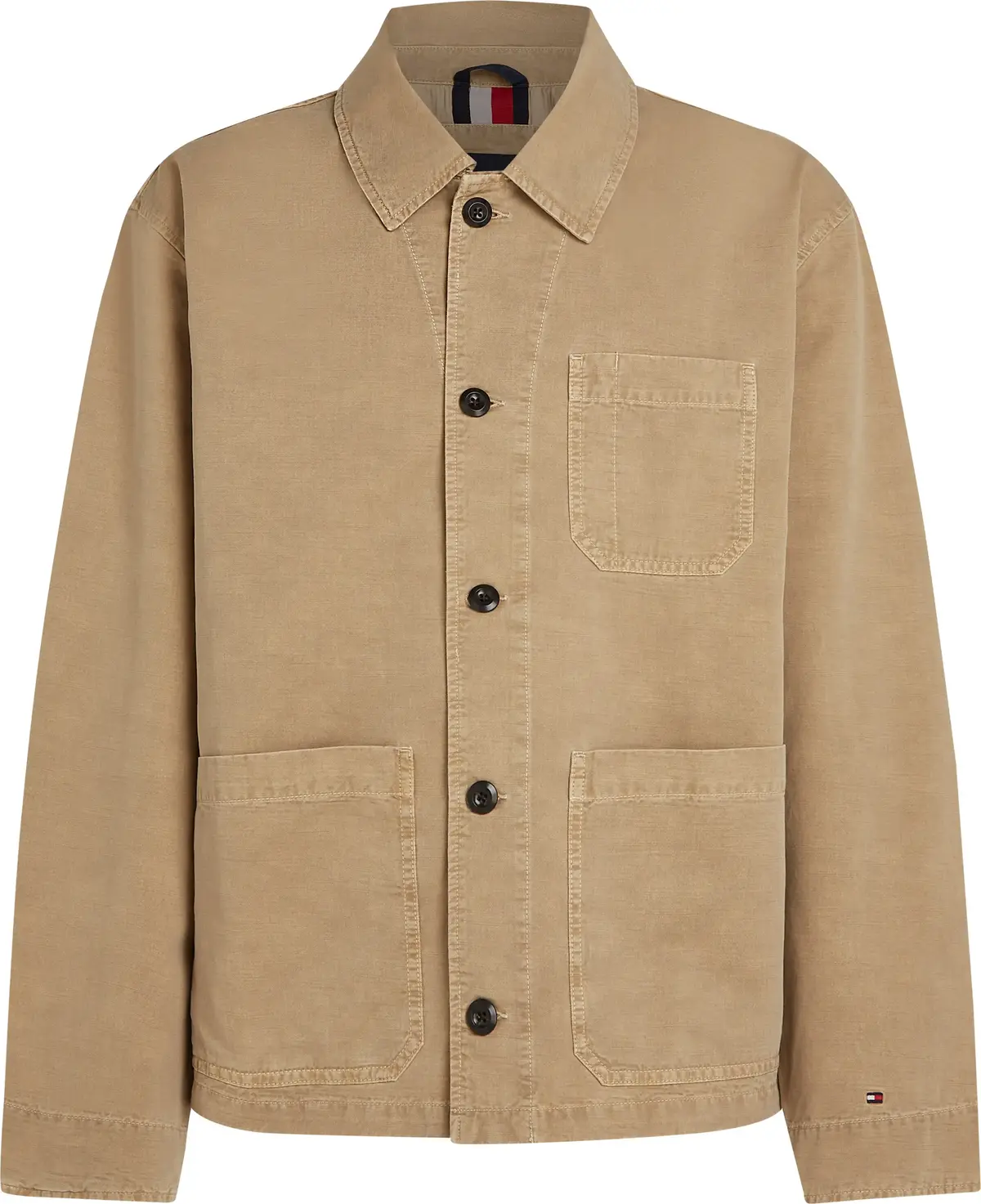 Tommy Hilfiger GARMENT DYE CHORE JA, RBT Bej Erkek Ceket