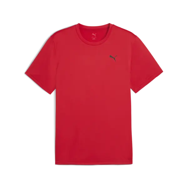 Puma M TAD ESSENTIALS SOLID CAT TEE Kırmızı Erkek T-shirt