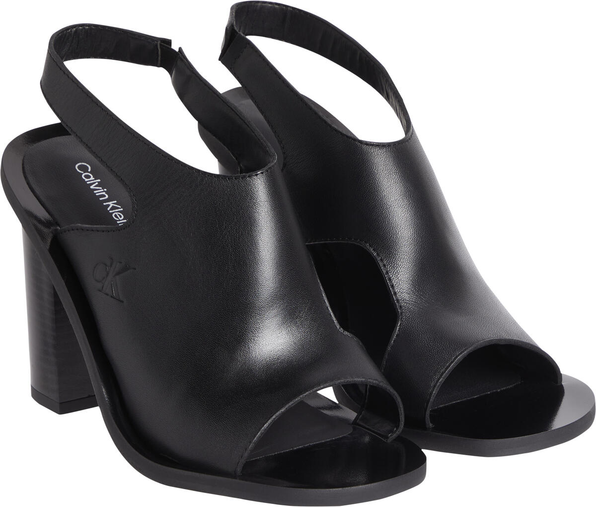 Calvin Klein HEEL SLING SANDAL L Kadın Siyah Sandalet