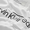 Calvin Klein INSTITUTIONAL LINED Erkek Beyaz T-Shirt