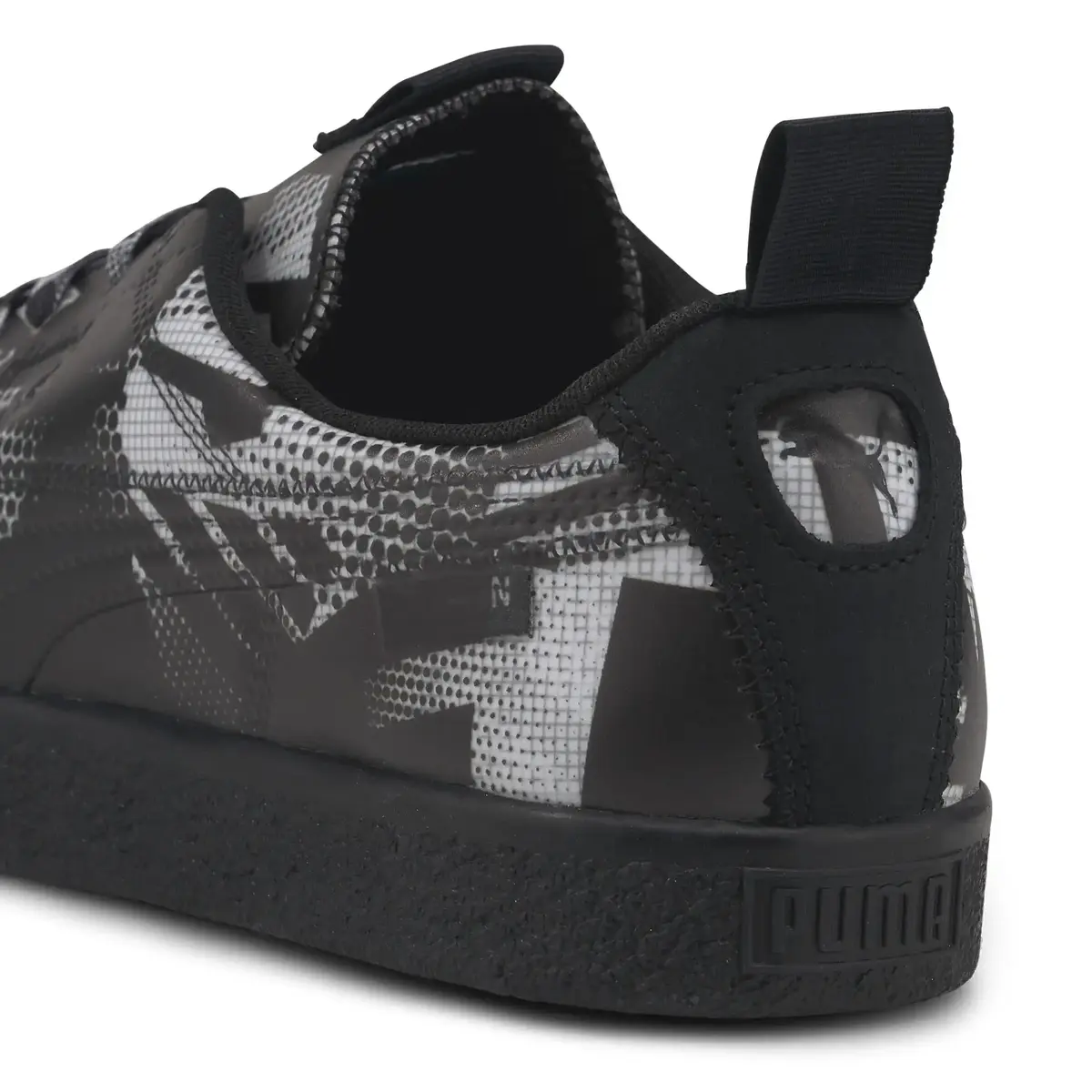 Puma Clyde Spy Camo NEMEN Siyah Erkek Günlük Spor Ayakkabı