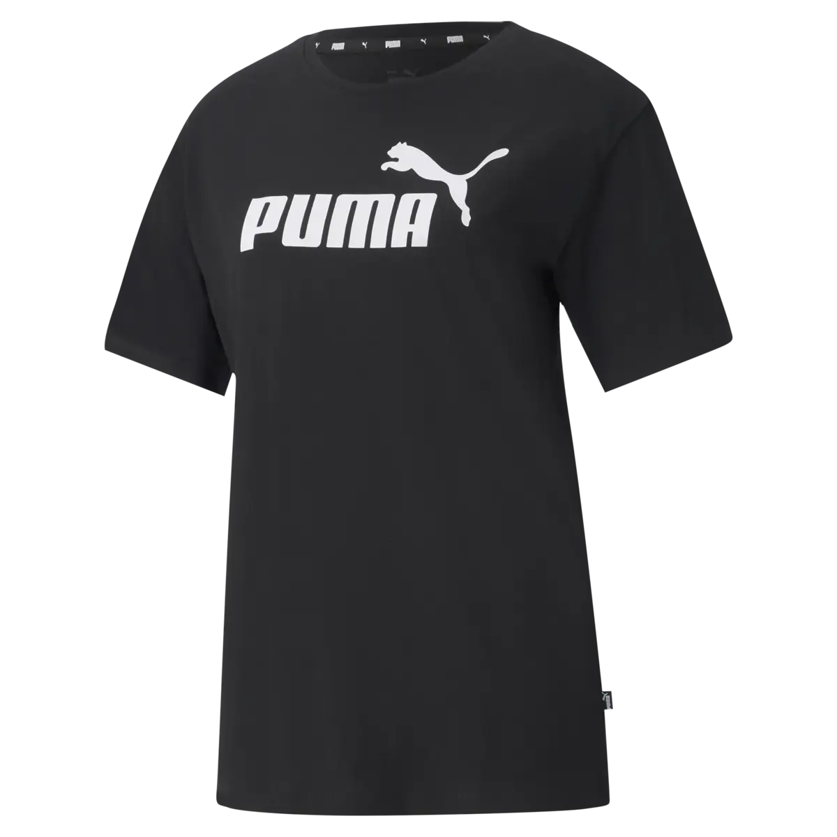 Puma ESS Logo Boyfriend Tee Siyah Kadın T-Shirt