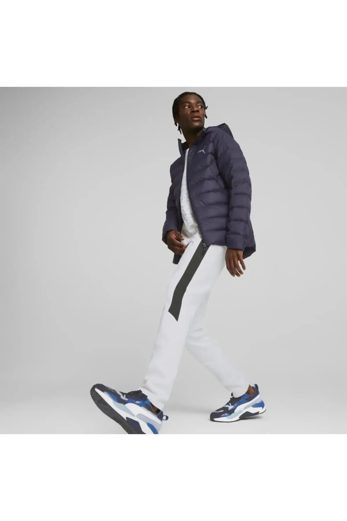 Puma Packlıte Hooded Down Jacket Lacivert Erkek Şişme Mont
