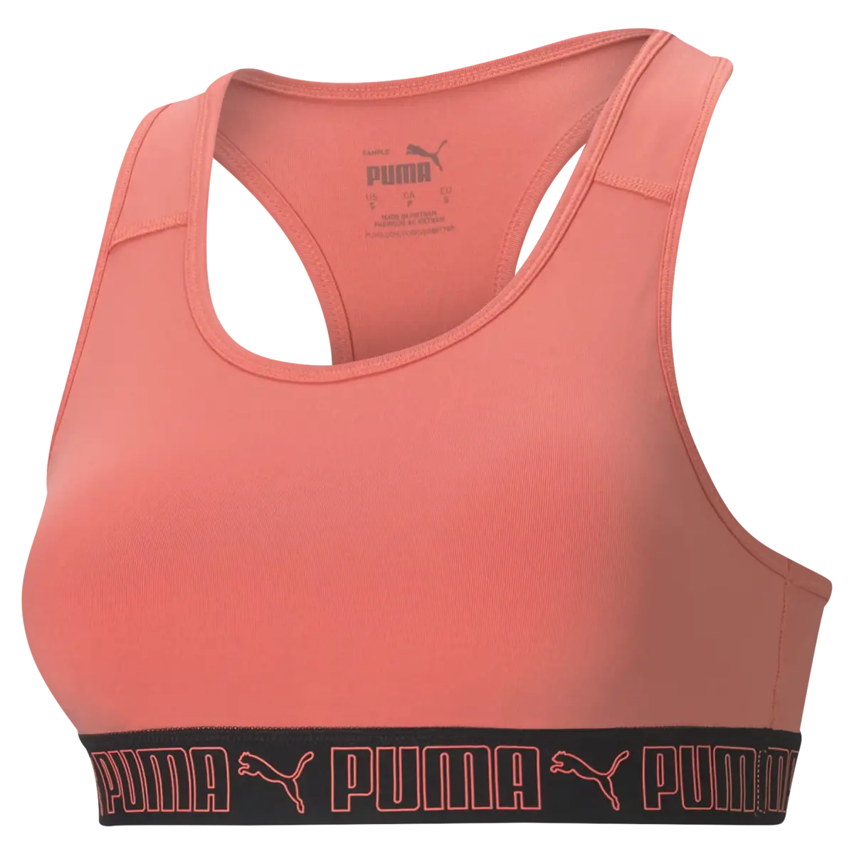 Puma Mid Elastic Padded Bra PM Pembe Kadın Sporcu Sütyeni