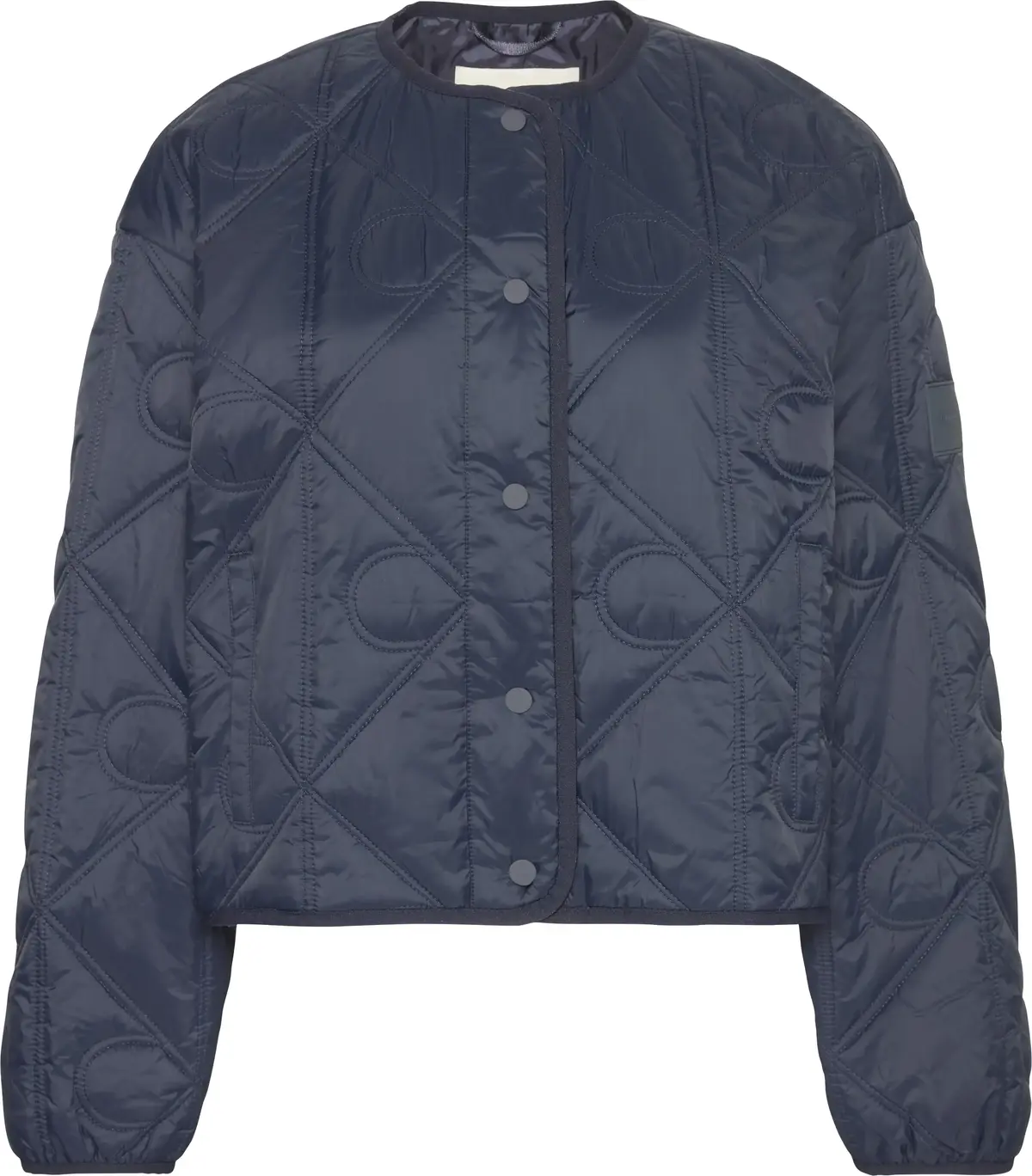 Calvin Klein LIGHTWEIGHT AOP QUILTED LINER Kadın Lacivert Mont