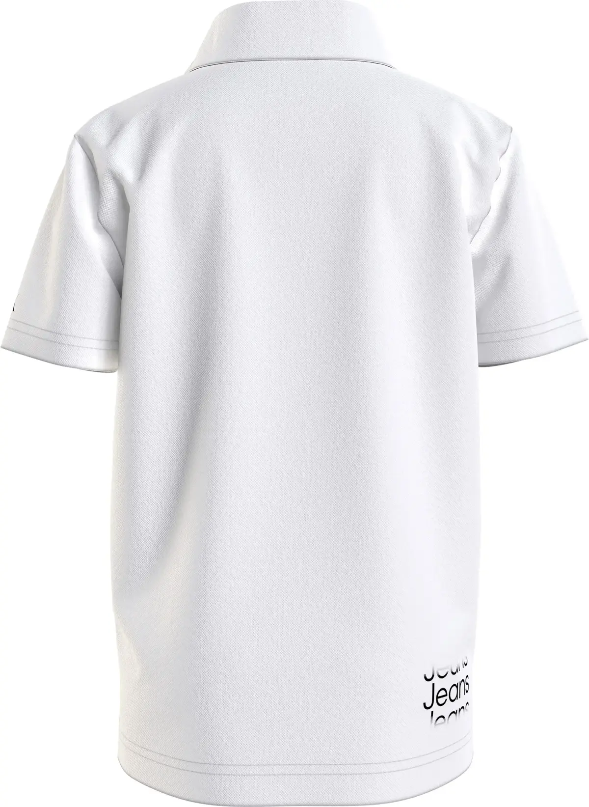 Calvin Klein INST. CUT OFF LOGO P Erkek Beyaz Polo T-Shirt