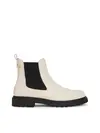 Tommy Hilfiger TH LEATHER CLEATED C, ACI Krem Kadın Bot