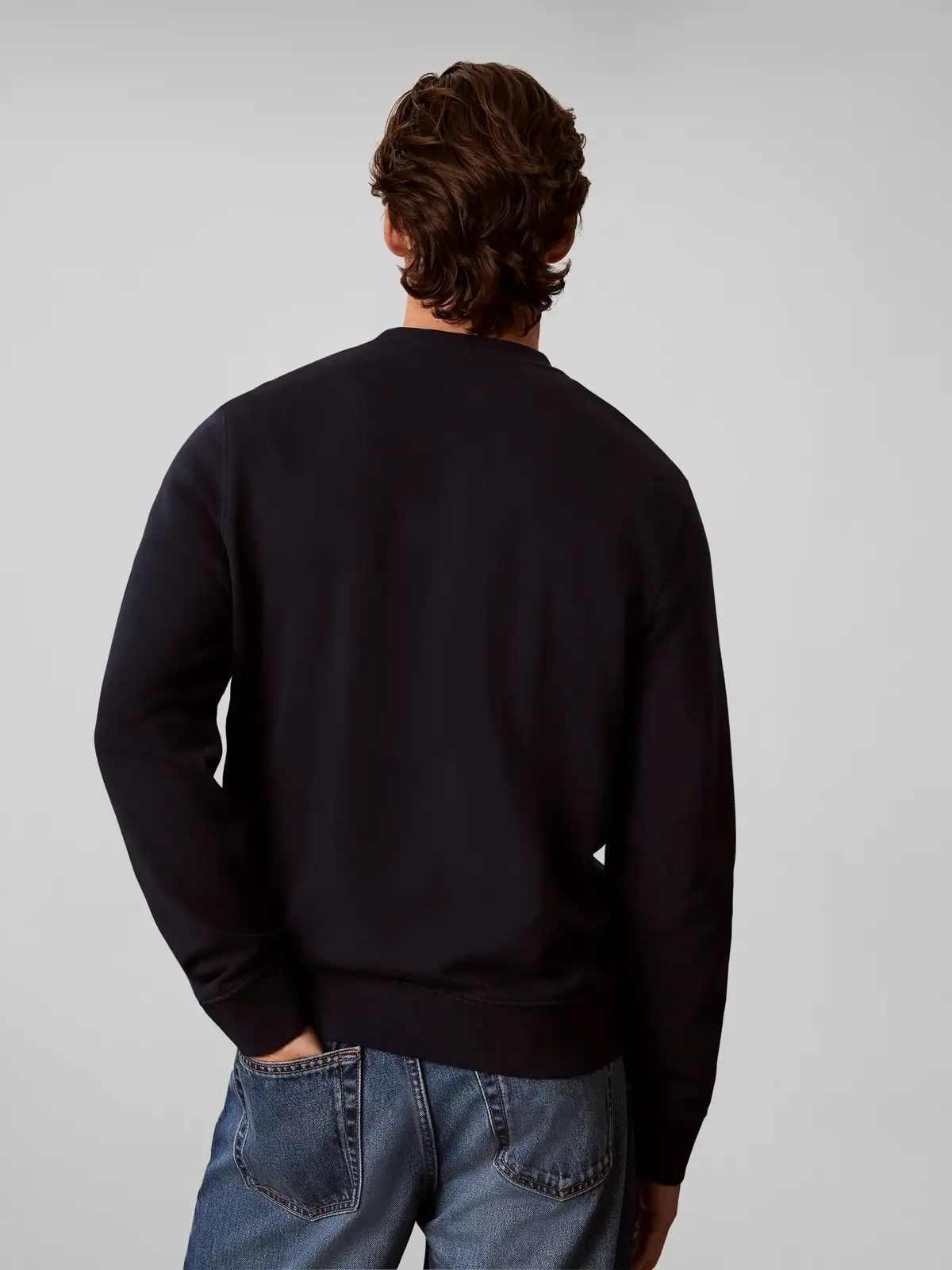 Calvin Klein CL LS 350TERRY MNLG, CEF Lacivert Erkek Sweatshirt