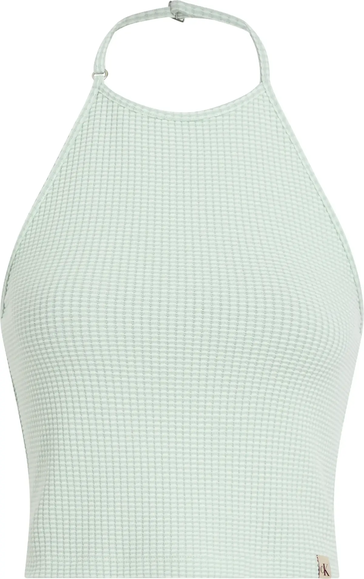 Calvin Klein WAFFLE TEXTURE HALTE, CDV Yeşil Kadın T-Shirt & Polo