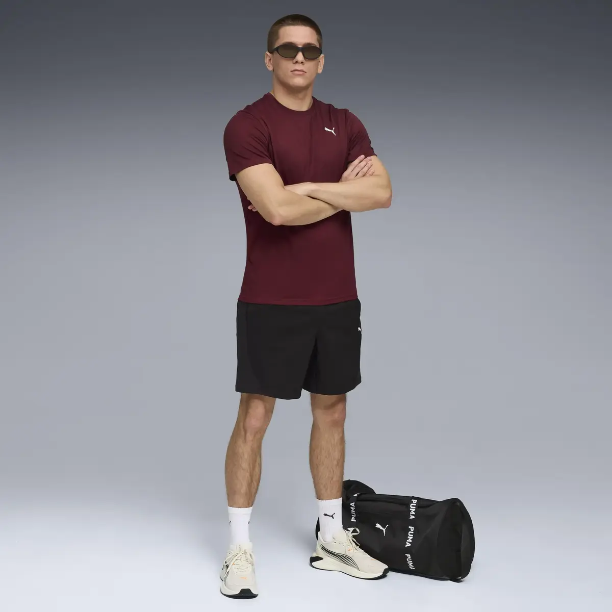 Puma M TAD ESS SOLID CAT TEE LC Kırmızı Erkek T-Shirt