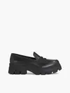 Calvin Klein CHUNKY COMBAT LOAFER Kadın Siyah Ayakkabı