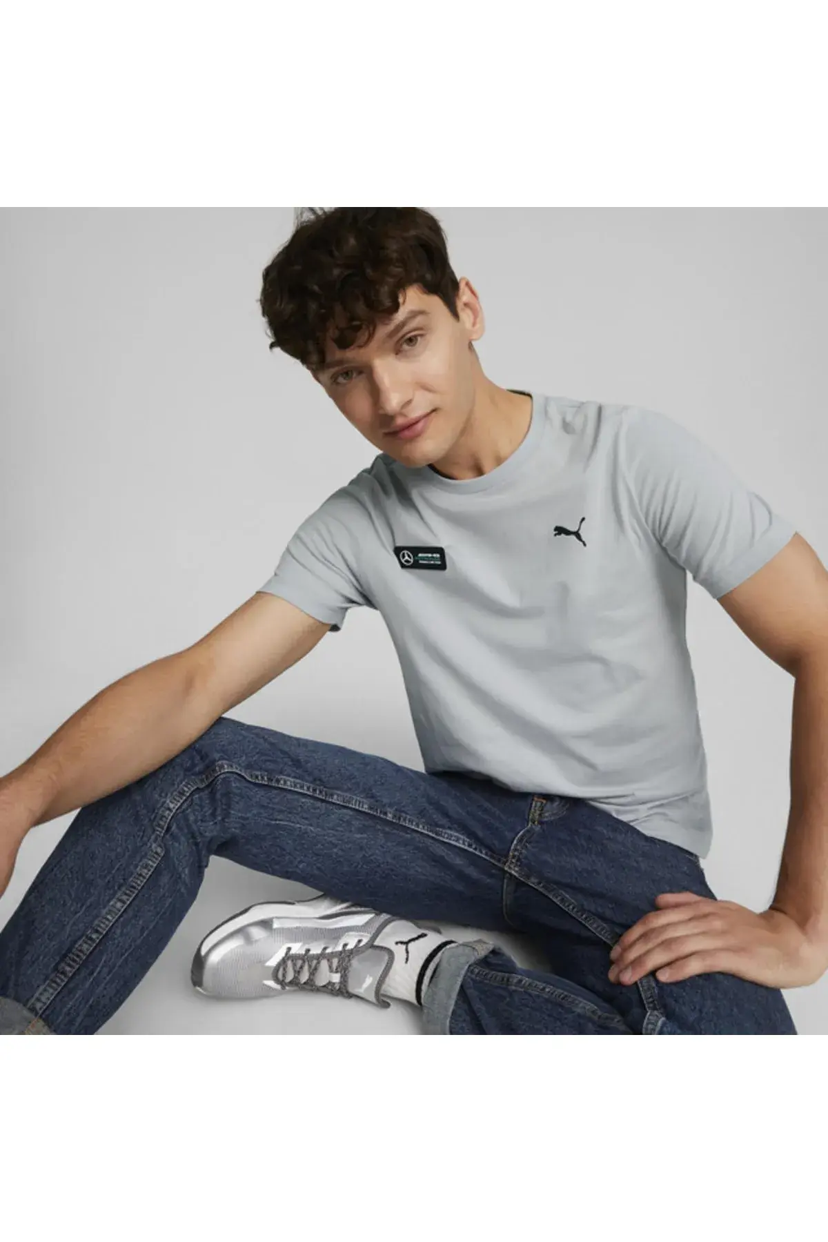 Puma Mapf1 Ess Tee Gri Erkek T-Shirt