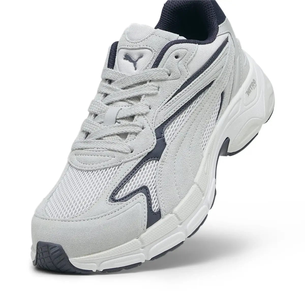 Puma Teveris NITRO Ash Gray-New Navy Gri Erkek Günlük Spor Ayakkabı