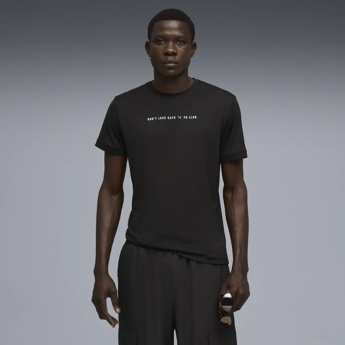 Puma M Run Club Graphic Tee Siyah Erkek T-Shirt & Polo