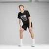 Puma GRAPHICS SEASONS UNISEX TEE Siyah Erkek T-Shirt & Polo
