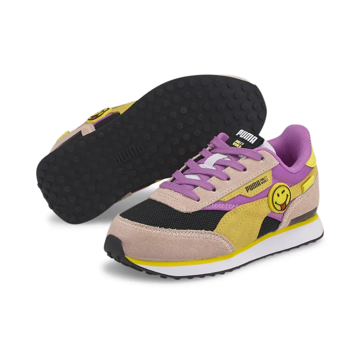 Puma Future Rider SMILEYWORLD PS Bej Çocuk Günlük Spor Ayakkabı