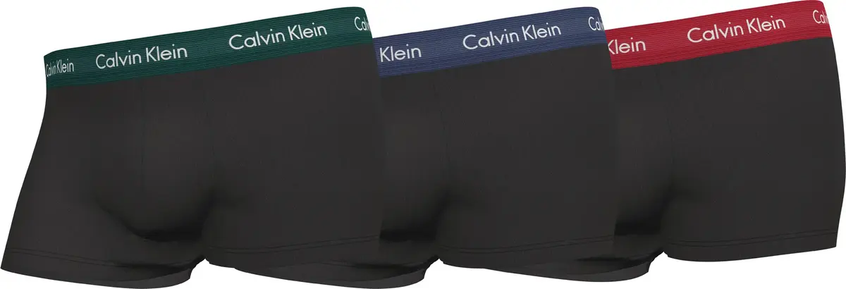 Calvin Klein LOW RISE TRUNK 3PK Erkek Siyah Boxer Set