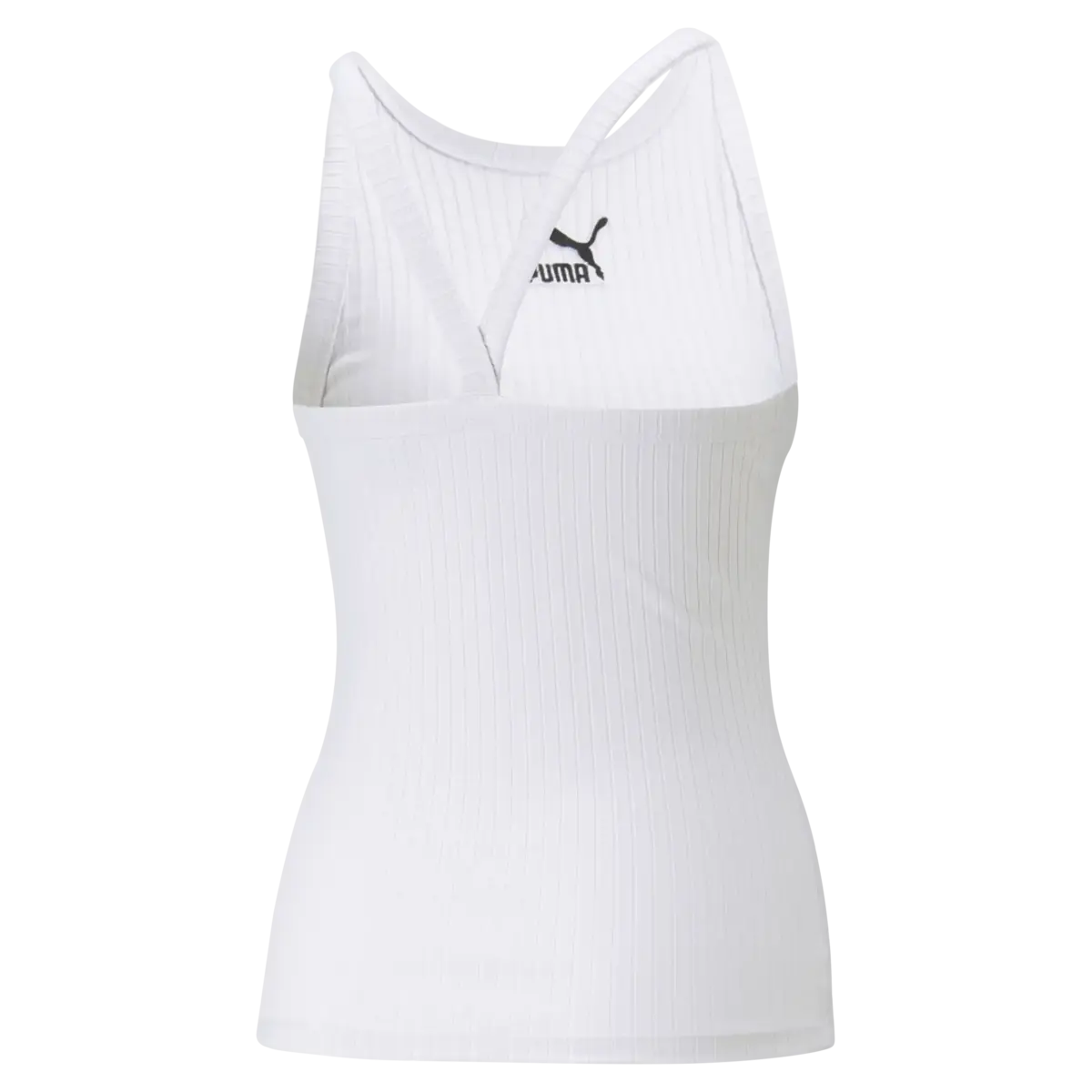 Puma CLASSICS Ribbed Tank Beyaz Kadın Atlet