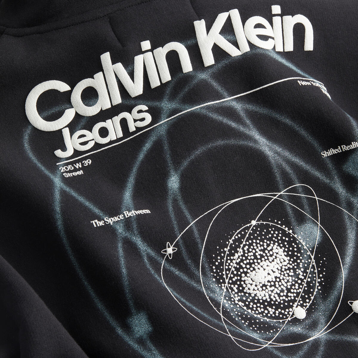 Calvin Klein BACK GALAXY AW ZIP T Kadın Siyah Fermuarlı Ceket