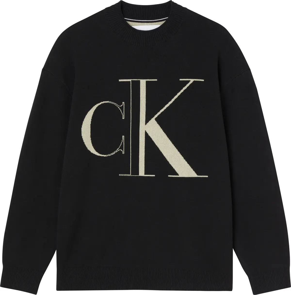 Calvin Klein CK MOCK NECK SWEATER Erkek Siyah Kazak