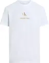 Calvin Klein SHADOW LOGO TEE, YAF Beyaz Erkek T-Shirt & Polo