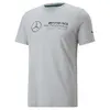 Puma MAPF1 ESS Logo Tee Mercedes Mercedes Gri Erkek/Unisex T-Shirt