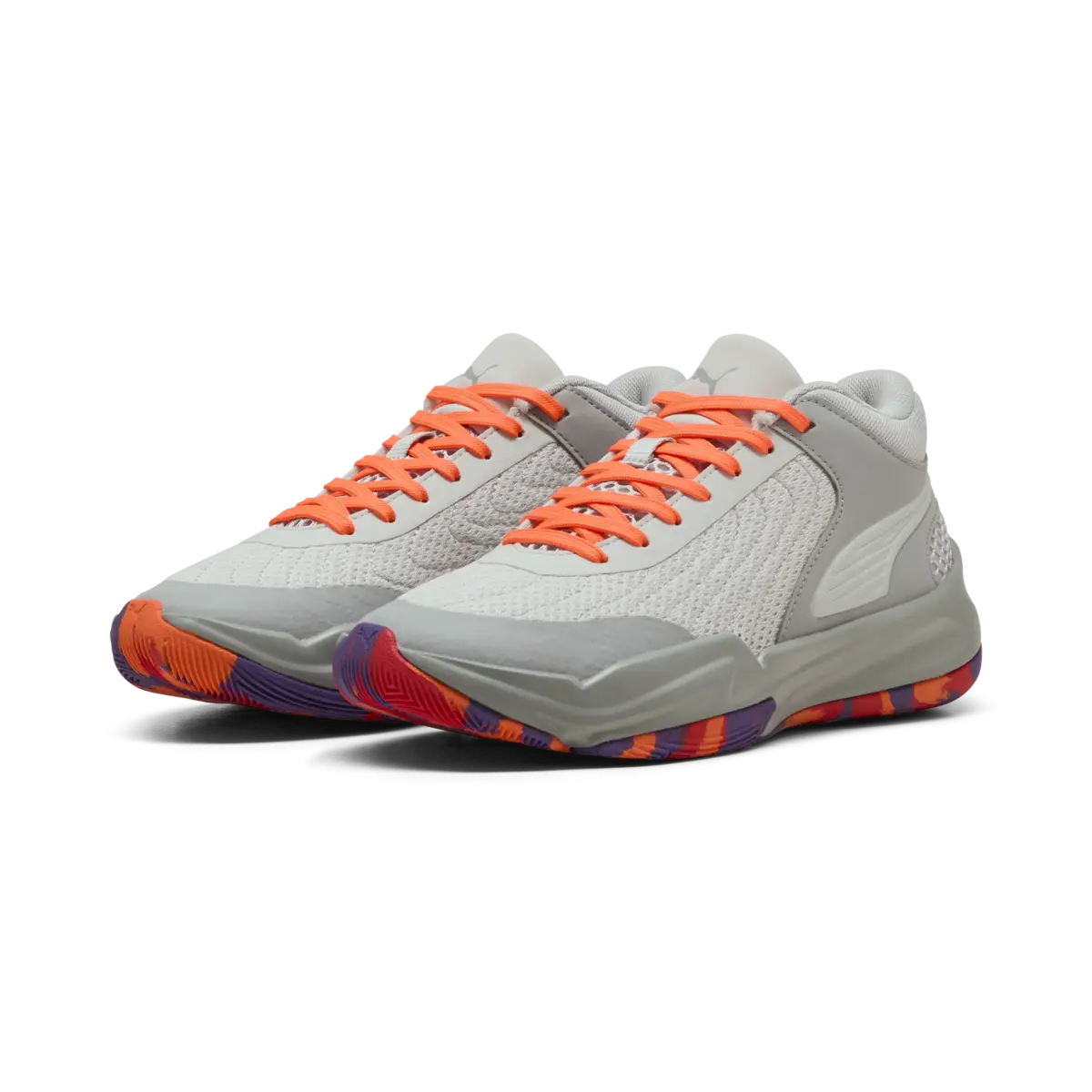 PUMA Court Pro 2 Marble JR Gri Unisex Spor Ayakkabı
