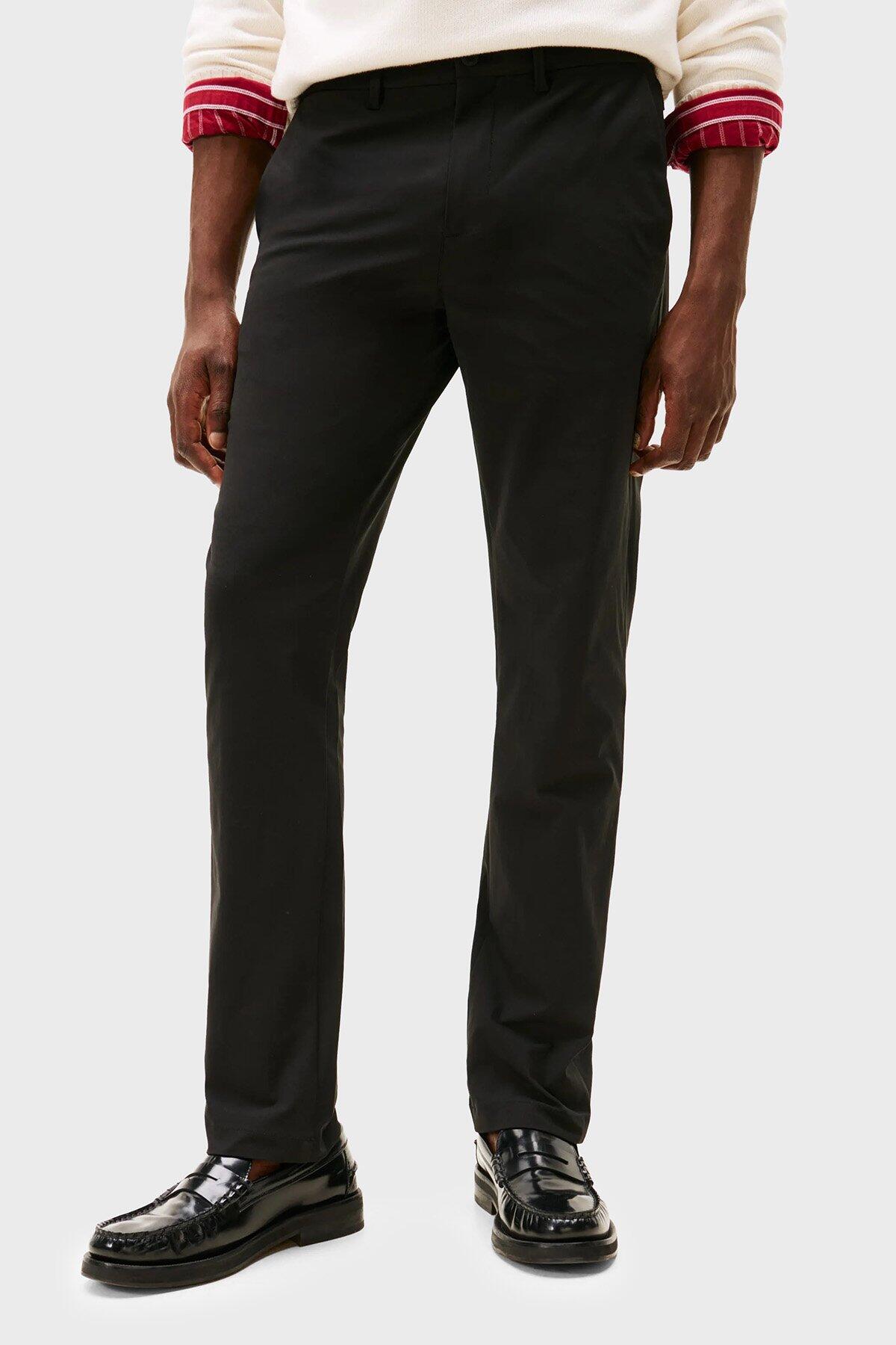Tommy Hilfiger DENTON KNIT TECH CHI Siyah Erkek Pantolon