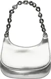 Calvin Klein  CHAIN SHOULDER BAG Kadın Siyah El Çanta
