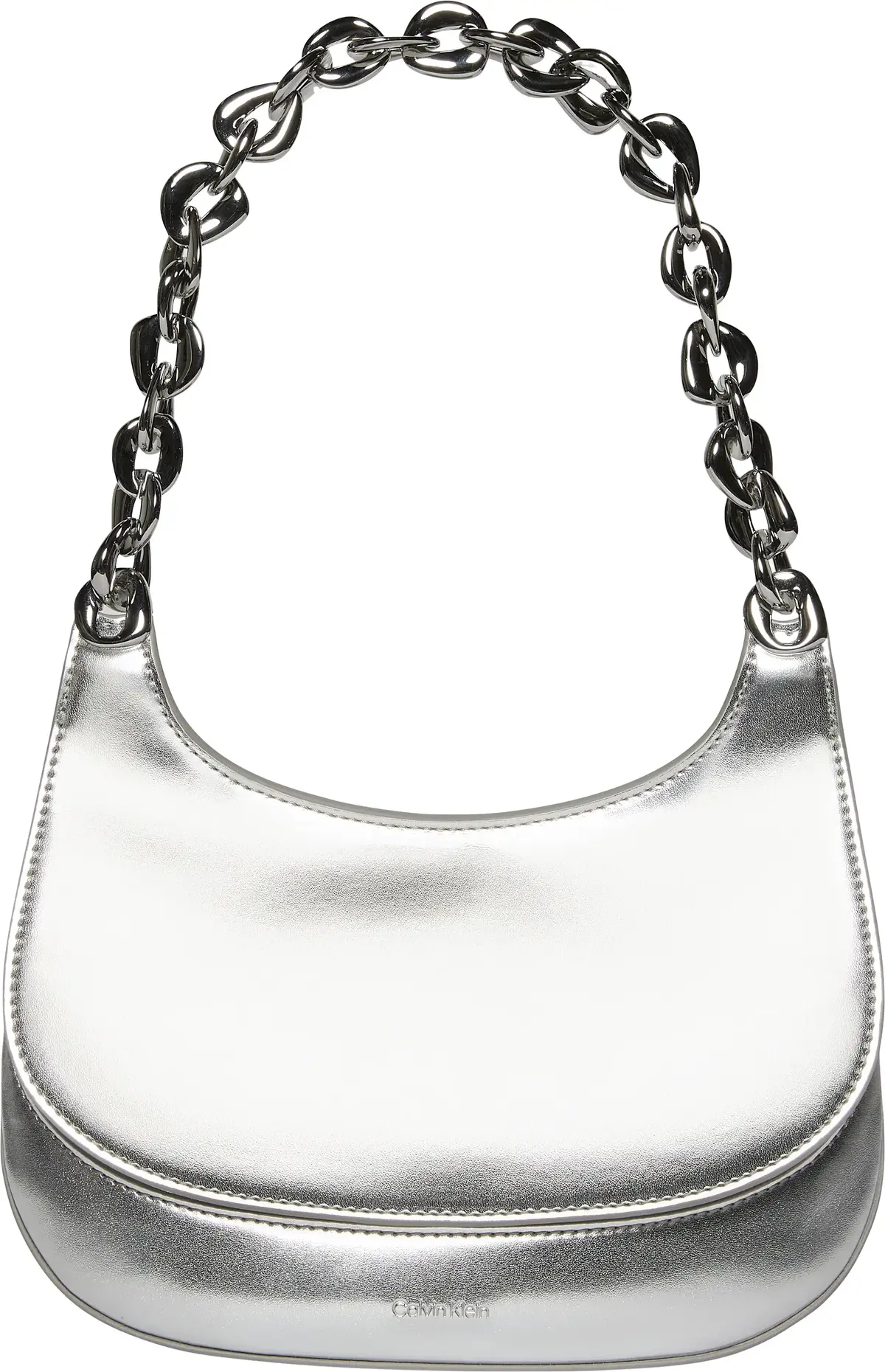 Calvin Klein  CHAIN SHOULDER BAG Kadın Siyah El Çanta
