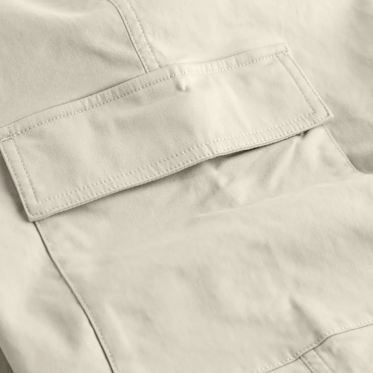 Calvin Klein BRUSHED COTTON CARGO Kadın Bej Pantolon