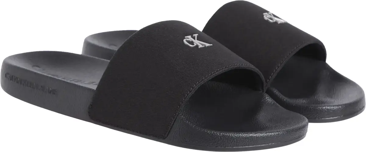 Calvin Klein SLIDE MONOGRAM HARDW, 0GJ Siyah Kadın Terlik