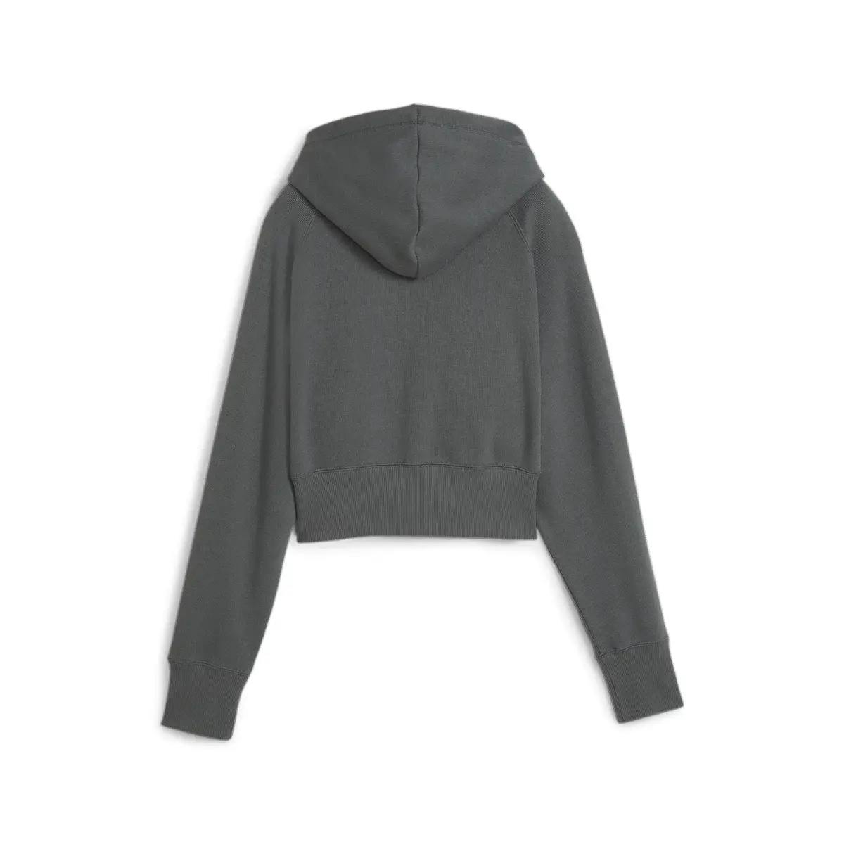 Puma CLASSICS+ Relaxed Cropped Hoodie Koyu Gri Kadın Hoodie