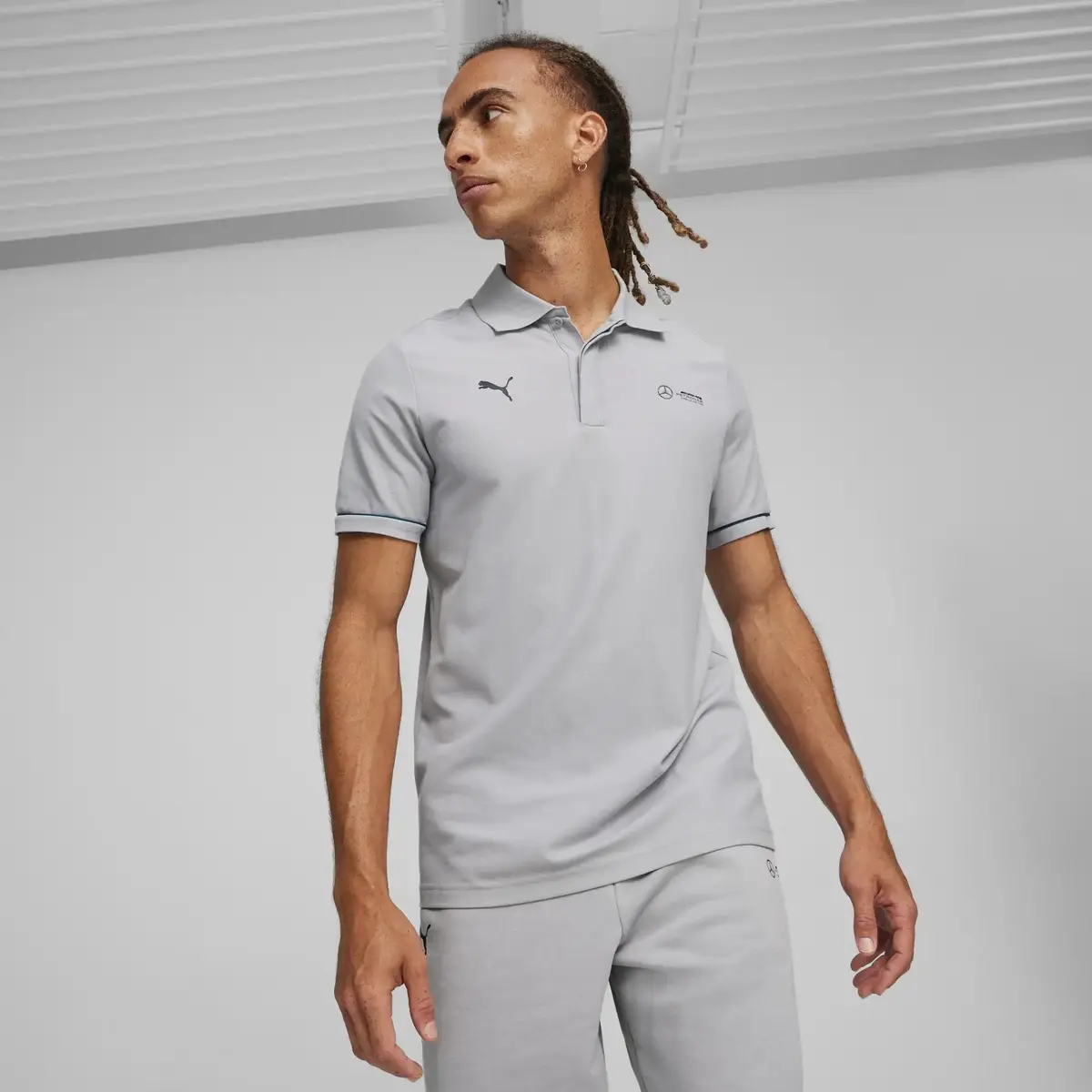 Puma MAPF1 Polo Gri Erkek T-Shirt