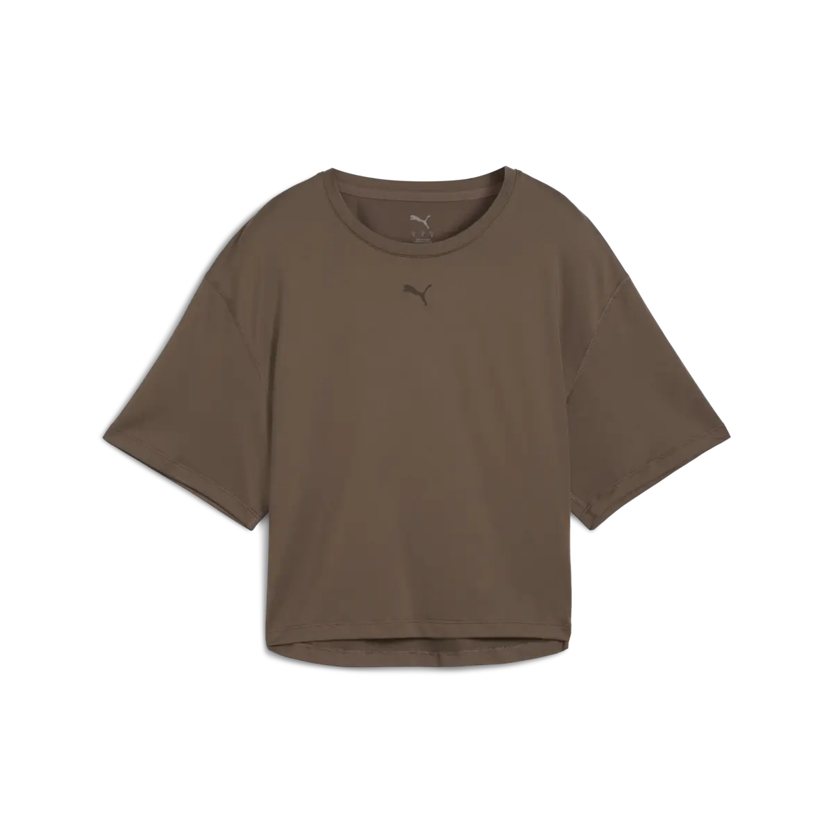 Puma W CLOUDSPUN RELAXED TEE Kahverengi Kadın T-Shirt
