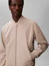 Calvin Klein LS MATTE BOMBER JACK Bej Erkek Fermuarlı Ceket