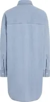 Calvin Klein LOOSE SHIRT LYOCELL, 1A4 Mavi Kadın Elbise-Etek