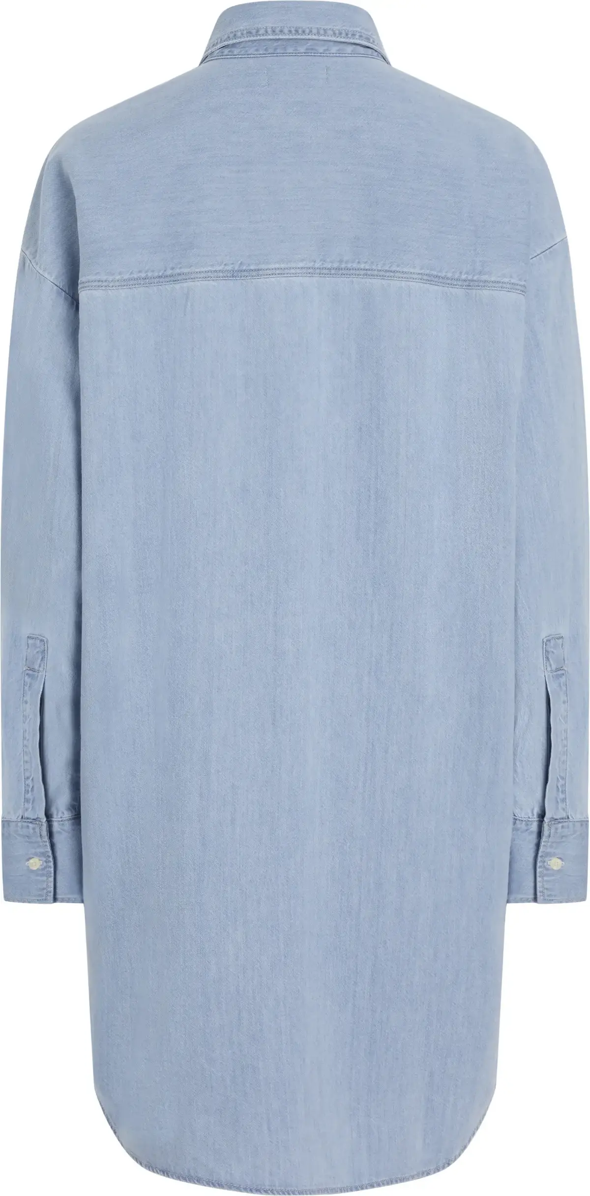 Calvin Klein LOOSE SHIRT LYOCELL, 1A4 Mavi Kadın Elbise-Etek