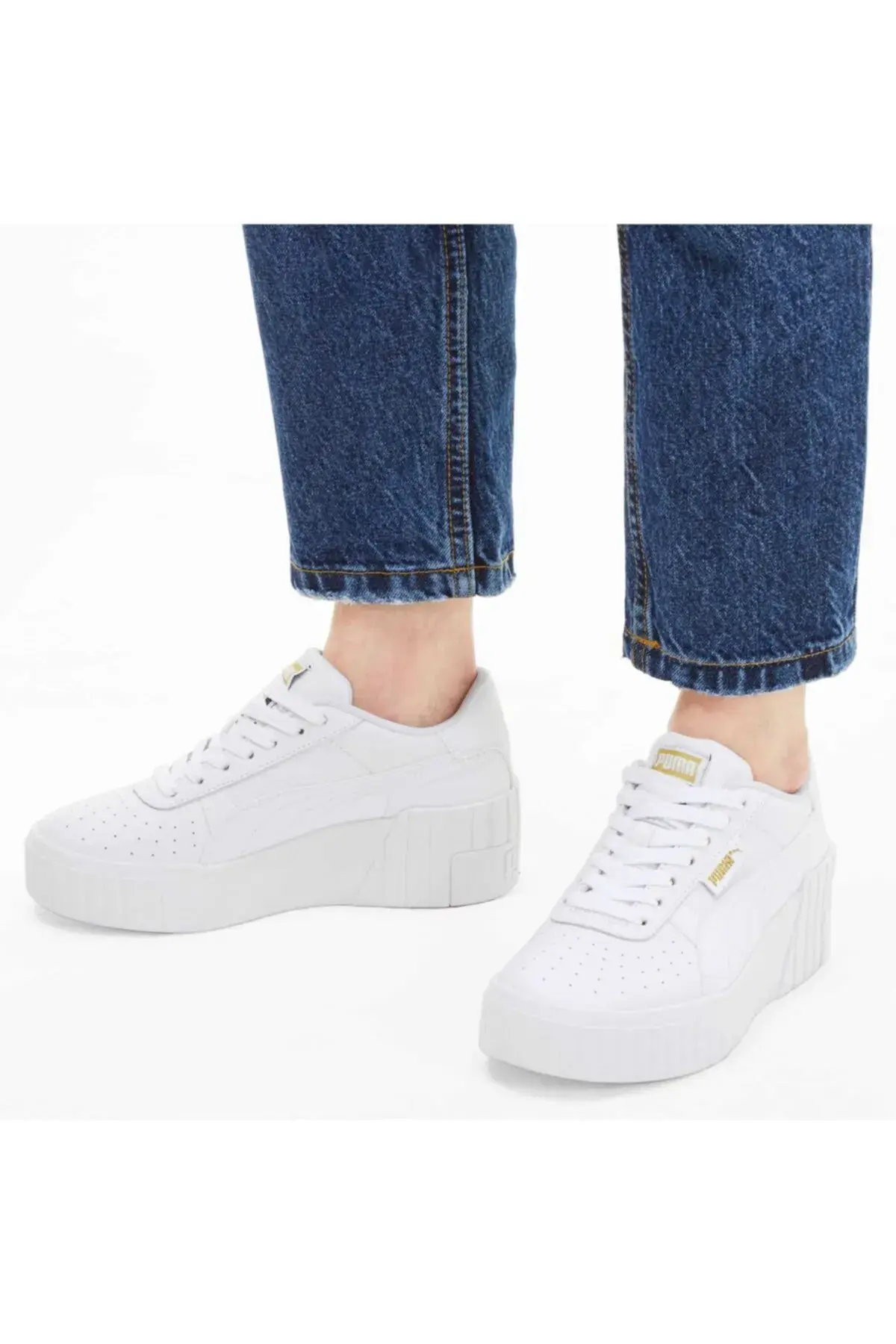 Puma Cali Wedge Wns Beyaz Kadın Günlük Spor Ayakkabı