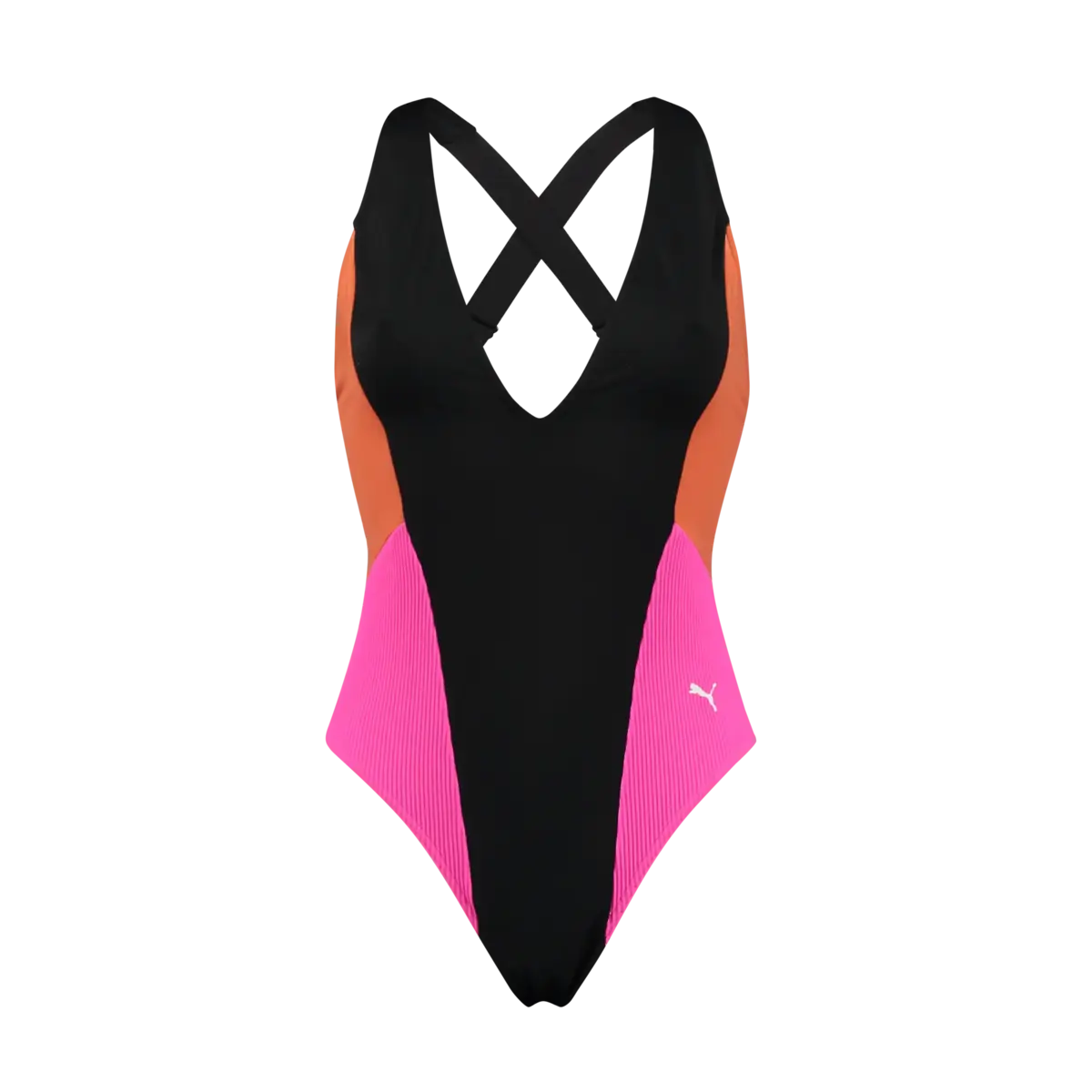 PUMA SWIM WOMEN PLUNGE SWIMSUIT 1P Kadın Mayo