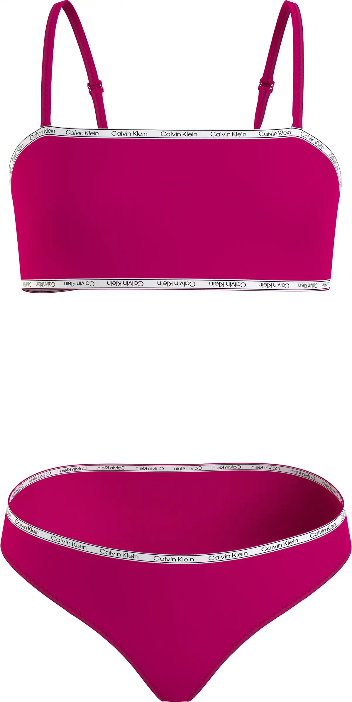 Calvin Klein BRALETTE BIKINI SET Kadın Pembe Bikini Takımı