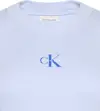 Calvin Klein LS MONOLOGO BABY TEE Kadın Mavi Uzun Kollu T-Shirt